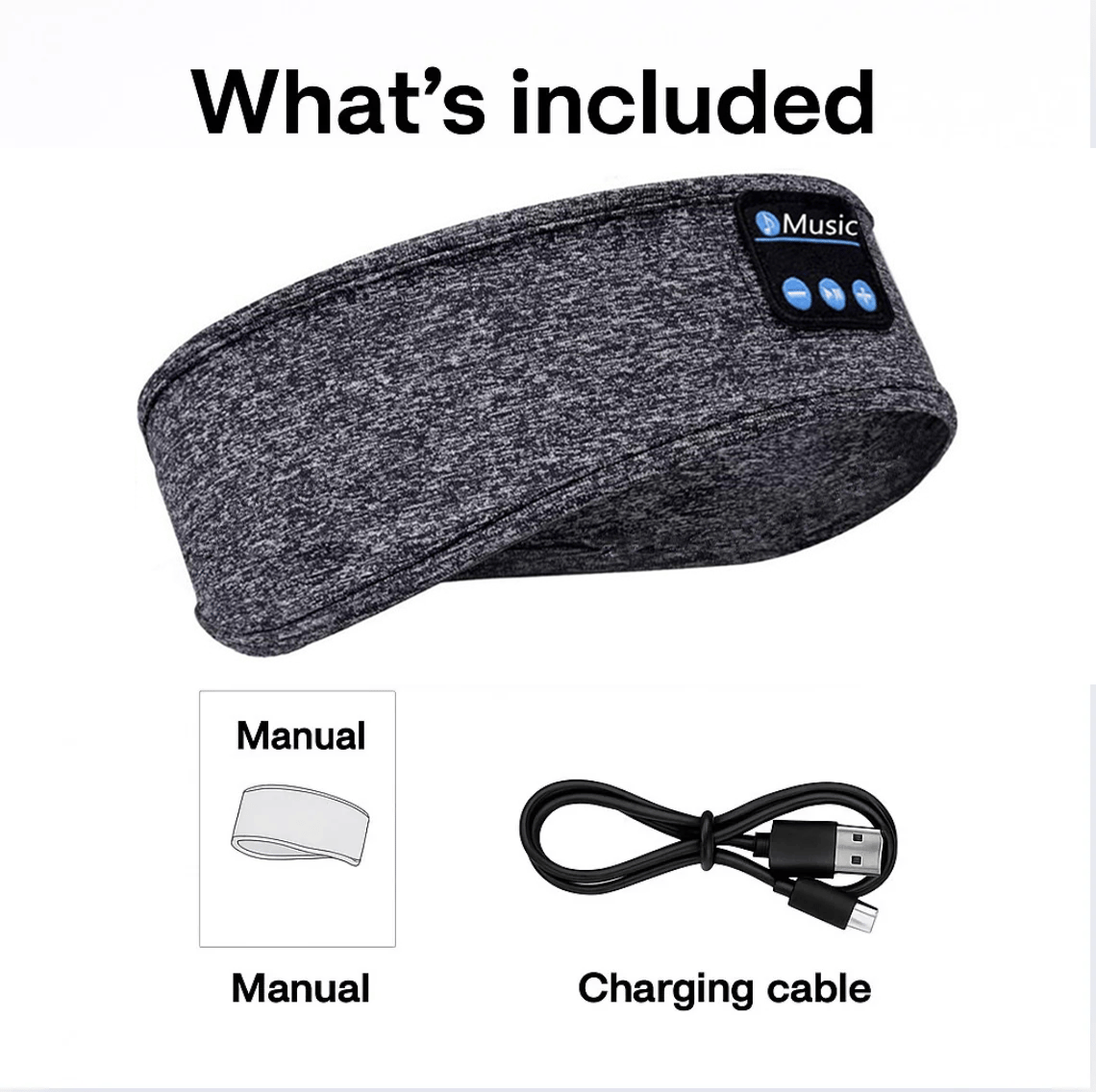 🎧2-in-1 Bluetooth Headband | Detachable & Washable