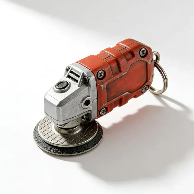 🛠️2-in-1 Inspired Mini Grinder Keychain: On-the-Go Smoothing Tool + Tool Enthusiast Collectible