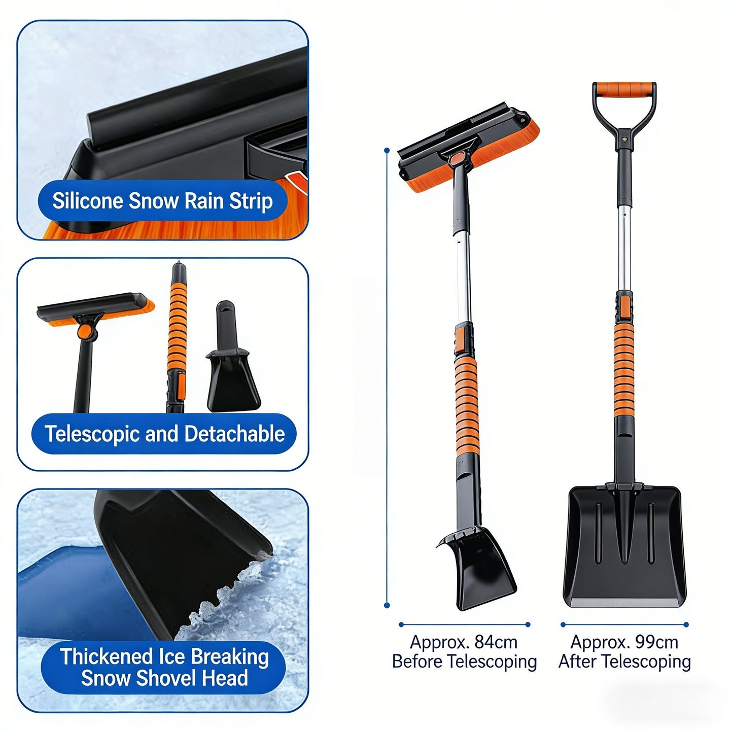 ✨Hot Sale 50% Off🚗Multi-Functional Car Snow & Ice Removal Tool