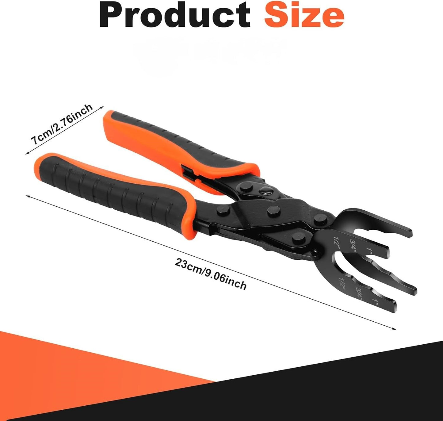 🔥LAST DAY 49% OFF-🔧 Push Fit Disconnect Tong Tool-1/2" • 3/4" • 1" Multi-Size Plumbing Disconnect Pliers