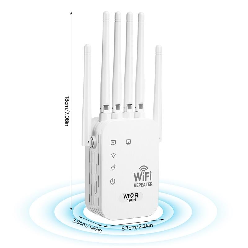 🔥LAST DAY 60% OFF🔥📶WiFi Extender 6-Antenna Strong Signal🚀⚡