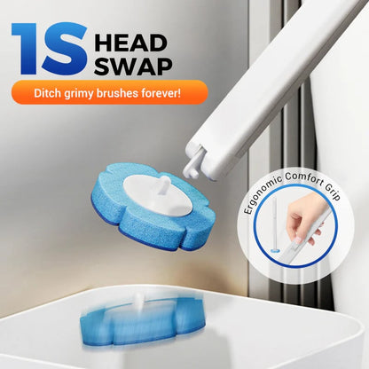 Disposable Toilet Cleaning System: Toilet Brush & Holder Kit with 18PCS Pre-Soaked Cleaner