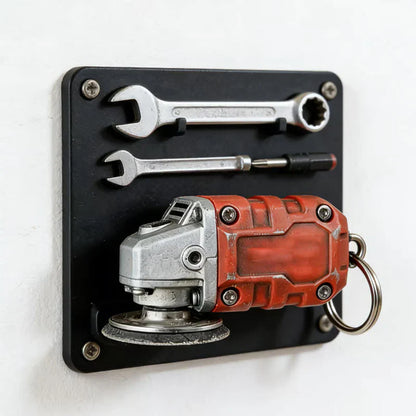 🛠️2-in-1 Inspired Mini Grinder Keychain: On-the-Go Smoothing Tool + Tool Enthusiast Collectible