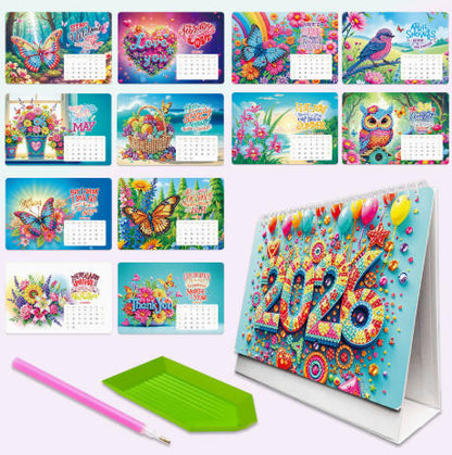 💎2026 DIY Diamond Painting Desk Calendar - Perfect for Craft Lovers 🗓️🎁