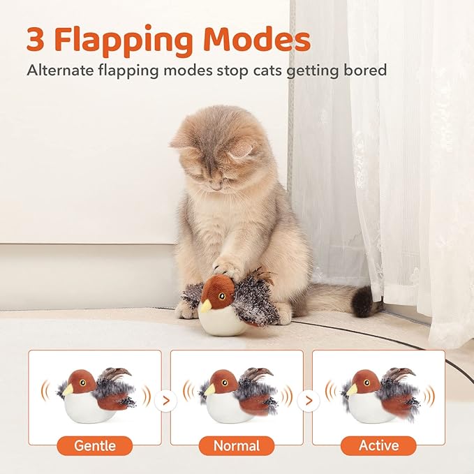 🎅Top Christmas Gift 2025 🎉Flapping Bird Cat Toy😻Cat's New Playmate