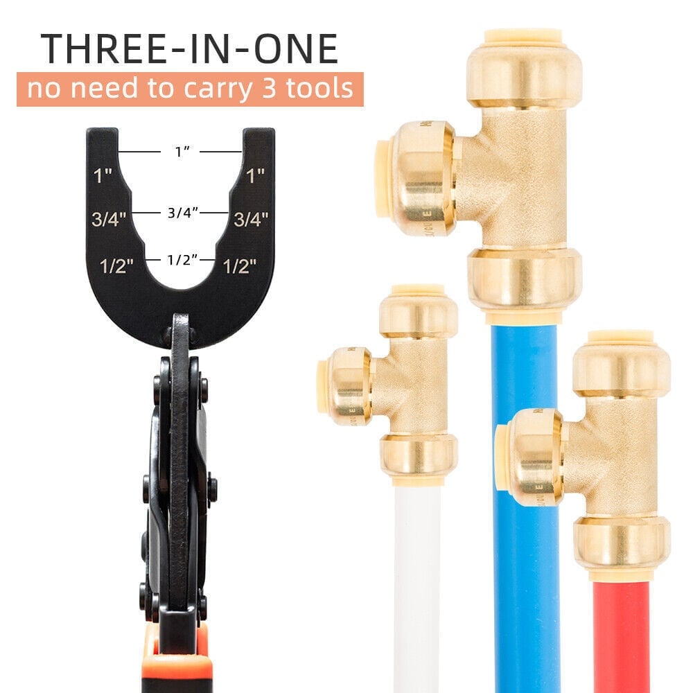 🔥LAST DAY 49% OFF-🔧 Push Fit Disconnect Tong Tool-1/2" • 3/4" • 1" Multi-Size Plumbing Disconnect Pliers