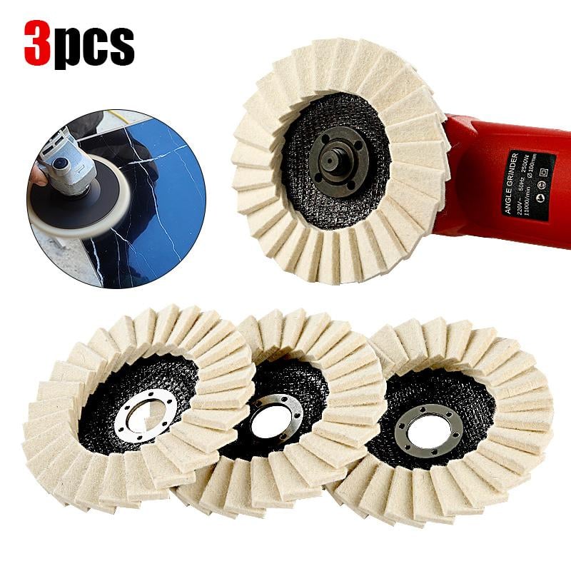 🔥Year-end 49% Off Promotion✨5Inch Wool Polishing Wheels Set for Angle Grinders