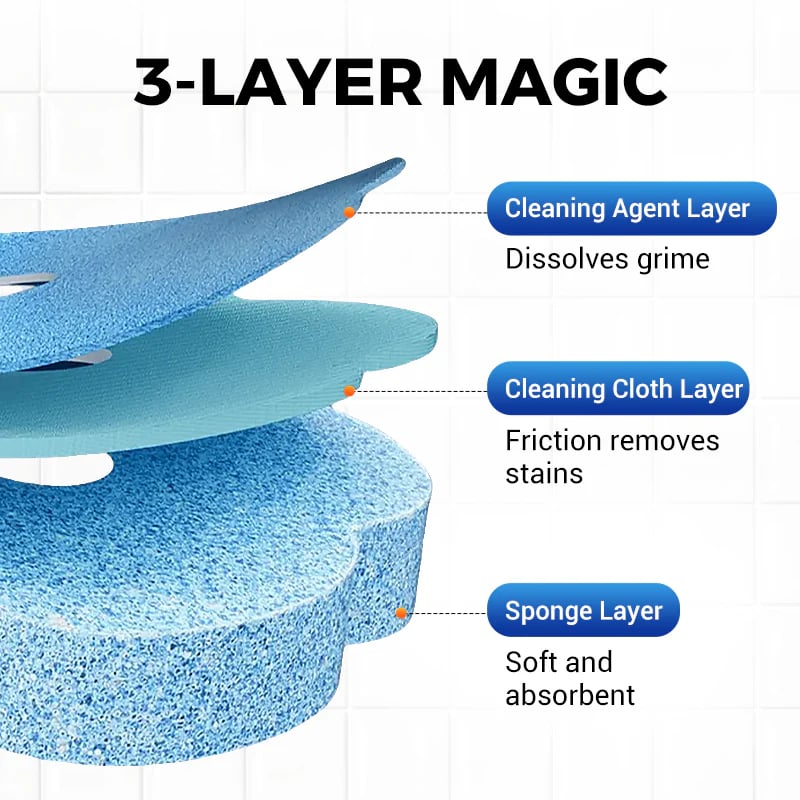 Disposable Toilet Cleaning System: Toilet Brush & Holder Kit with 18PCS Pre-Soaked Cleaner