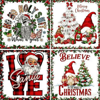 🎄15PCS Christmas Mystery DTF Transfer Bundle  for Festive DIY Creations