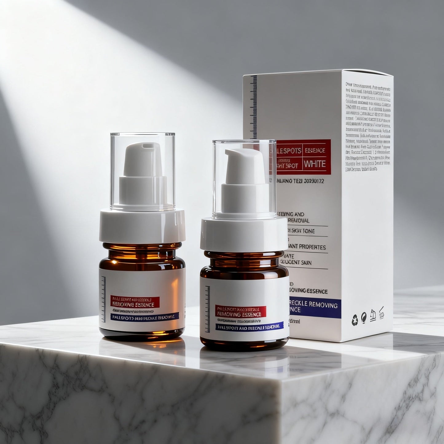 Vitamin C Whitening Freckles ESSENCE：Dark spots disappear, blemishes fade, and skin becomes radiant!