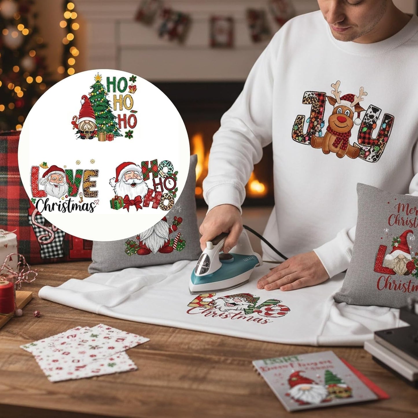 🎄15PCS Christmas Mystery DTF Transfer Bundle  for Festive DIY Creations