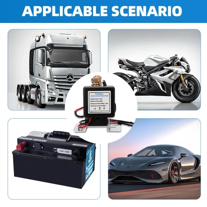 WIRELESS REMOTE CONTROL BATTERY RELAY SWITCH 🔌