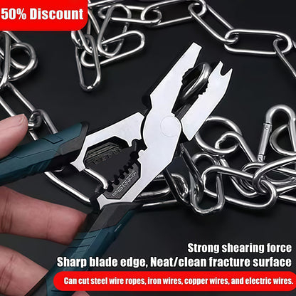 🚗 2025 New Multipurpose Lineman's Pliers with Wire Stripper - 6-in-1
