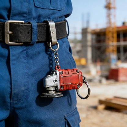 🛠️2-in-1 Inspired Mini Grinder Keychain: On-the-Go Smoothing Tool + Tool Enthusiast Collectible