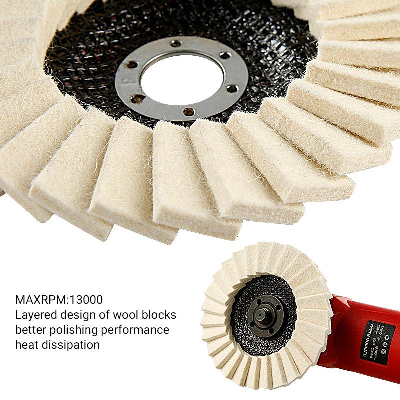 🔥Year-end 49% Off Promotion✨5Inch Wool Polishing Wheels Set for Angle Grinders