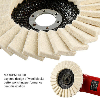 🔥Year-end 49% Off Promotion✨5Inch Wool Polishing Wheels Set for Angle Grinders