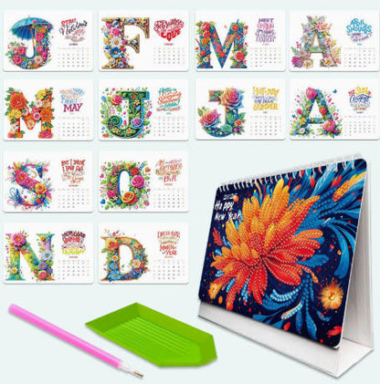 💎2026 DIY Diamond Painting Desk Calendar - Perfect for Craft Lovers 🗓️🎁