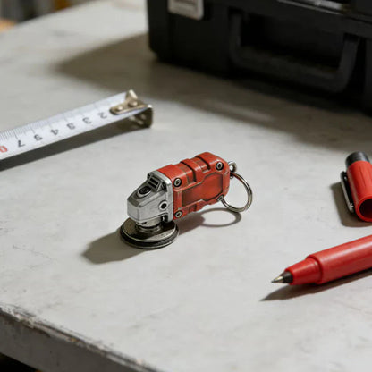 🛠️2-in-1 Inspired Mini Grinder Keychain: On-the-Go Smoothing Tool + Tool Enthusiast Collectible