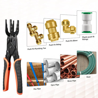 🔥LAST DAY 49% OFF-🔧 Push Fit Disconnect Tong Tool-1/2" • 3/4" • 1" Multi-Size Plumbing Disconnect Pliers