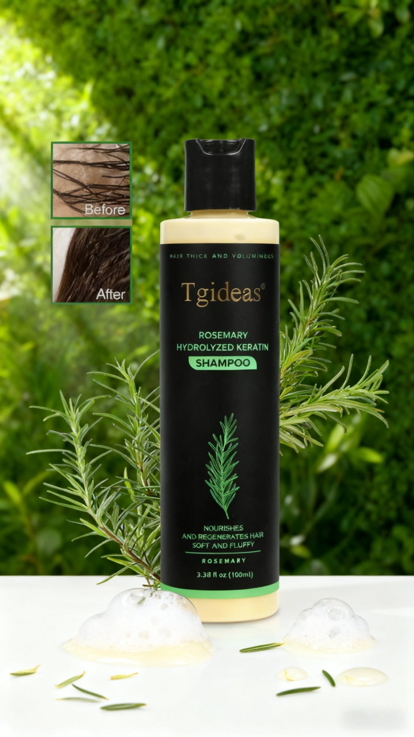 Tgideas Organic Rosemary Hair Growth Shampoo