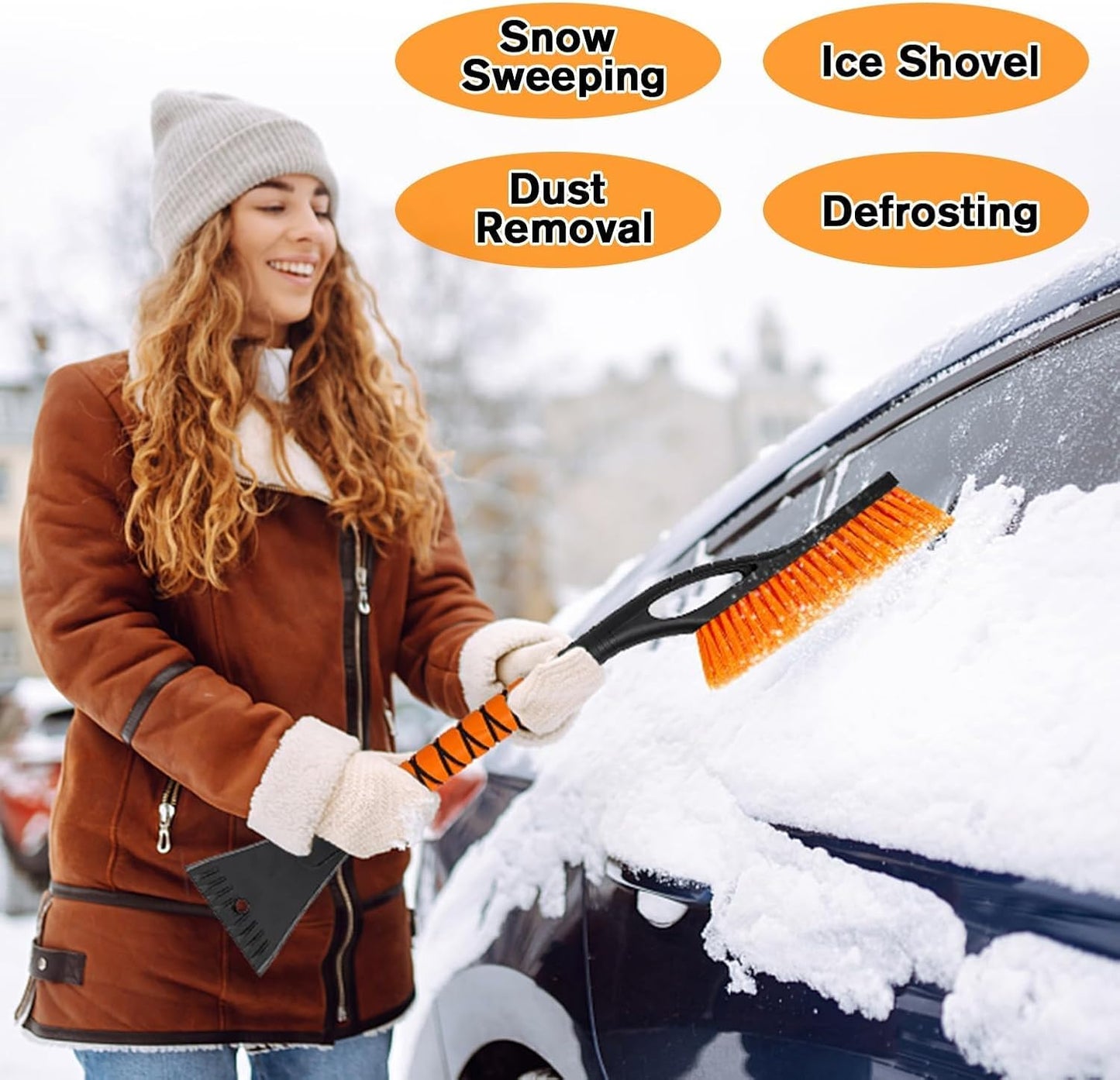 ✨Hot Sale 50% Off🚗Multi-Functional Car Snow & Ice Removal Tool