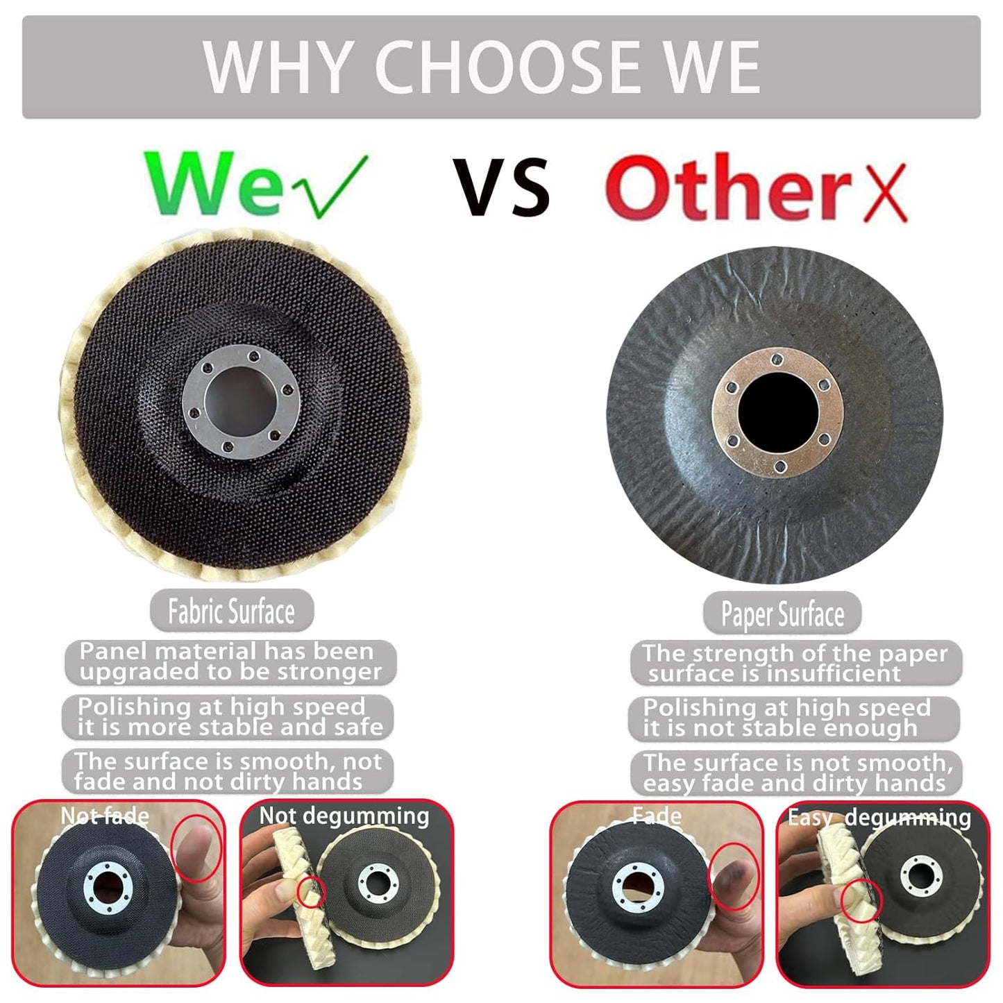 🔥Year-end 49% Off Promotion✨5Inch Wool Polishing Wheels Set for Angle Grinders