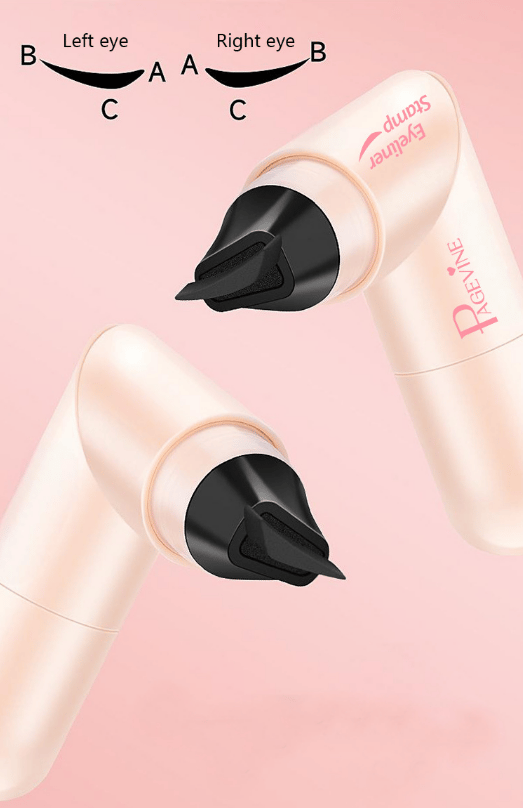 ✨Rotating Eyeliner Stamp Pen – Dual-Head Design with Wing Stamp, Quick-Dry, Long-Lasting