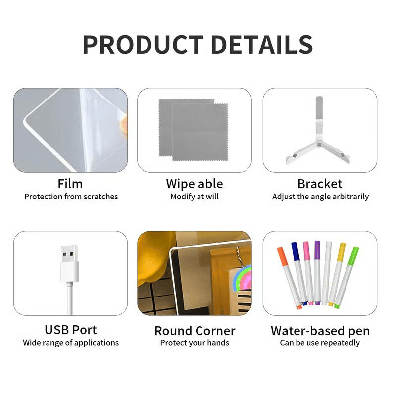 🔥Hot Sale 49% OFF - 🎨✨ Dive Into a World of Color! This 7-Color LED Board Unleashes Creativity