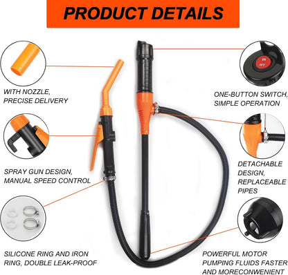 🔥NEW YEAR SALE-🚗Power Flow Portable Transfer Pump