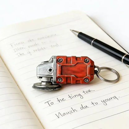 🛠️2-in-1 Inspired Mini Grinder Keychain: On-the-Go Smoothing Tool + Tool Enthusiast Collectible