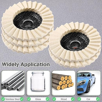 🔥Year-end 49% Off Promotion✨5Inch Wool Polishing Wheels Set for Angle Grinders
