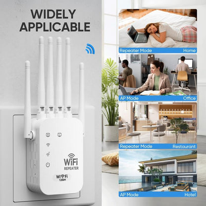 🔥LAST DAY 60% OFF🔥📶WiFi Extender 6-Antenna Strong Signal🚀⚡