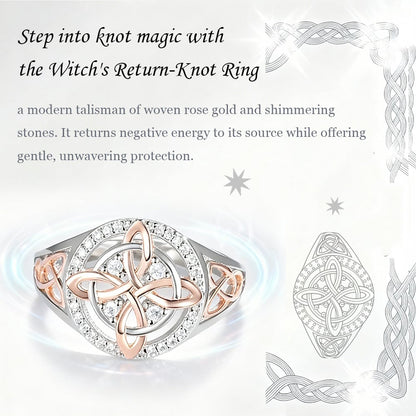 🔮💍Handmade Witch's Return-Knot Protection Ring💞Protect Your Loved Ones