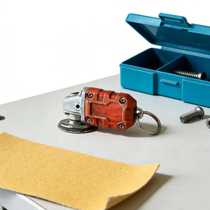 🛠️2-in-1 Inspired Mini Grinder Keychain: On-the-Go Smoothing Tool + Tool Enthusiast Collectible