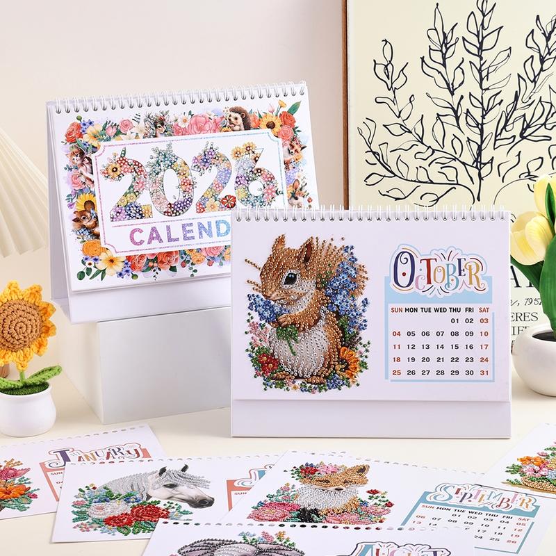 💎2026 DIY Diamond Painting Desk Calendar - Perfect for Craft Lovers 🗓️🎁