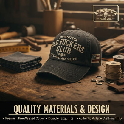 🔥Last Day 48% OFF -🦅Vintage Distressed "Old Club" Lifetime Member Cap