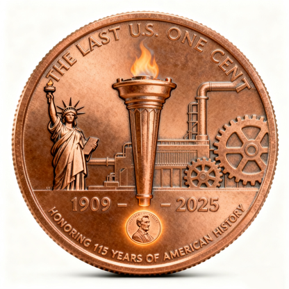 Lincoln Final Penny – 11/12 Philadelphia Mint Limited Edition Collectible Coin | Final Issue Commemorative 2025