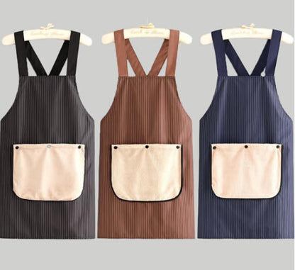✨Functional Cross Back Apron with Pockets Removable Towel