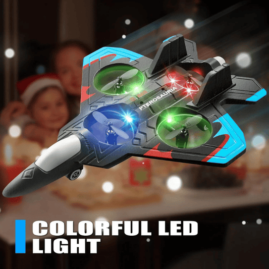 49% OFF 🎉🎉RC Stunt Fighter Jet Toy for Kids with 360° Flips & LED Lights