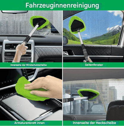 🔥Christmas Sale 50% OFF - Microfiber Car Windshield Cleaning Tool with Extendable Handle