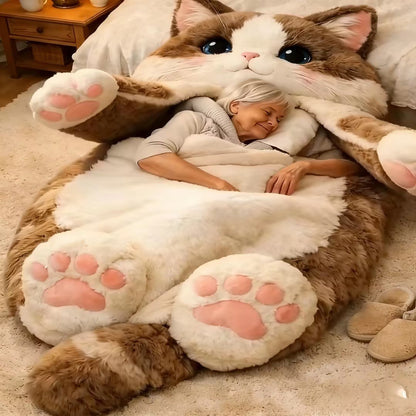 🔥Hot Sale 49% off🌟🐱 Fluffy cat sleeping bag– Soft, Warm & Purrfectly Cozy😴