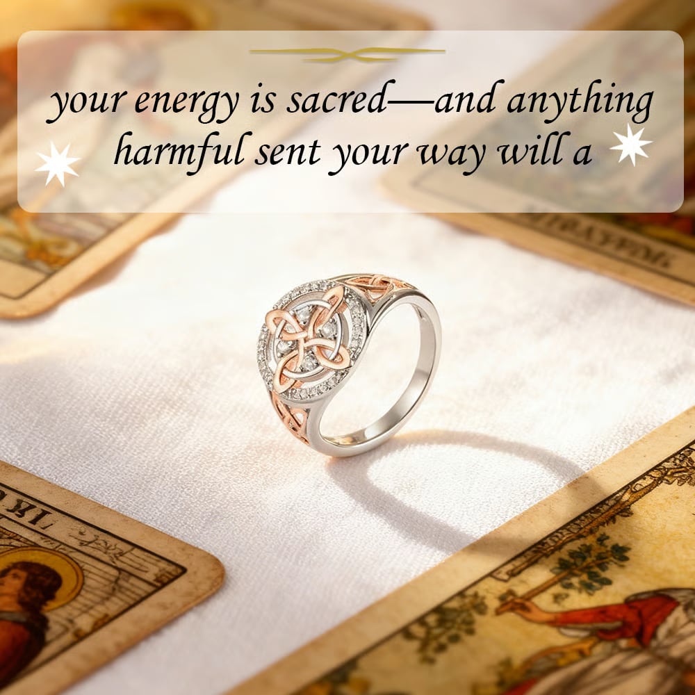 🔮💍Handmade Witch's Return-Knot Protection Ring💞Protect Your Loved Ones