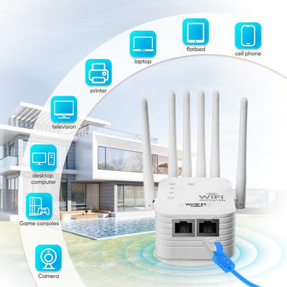 🔥LAST DAY 60% OFF🔥📶WiFi Extender 6-Antenna Strong Signal🚀⚡