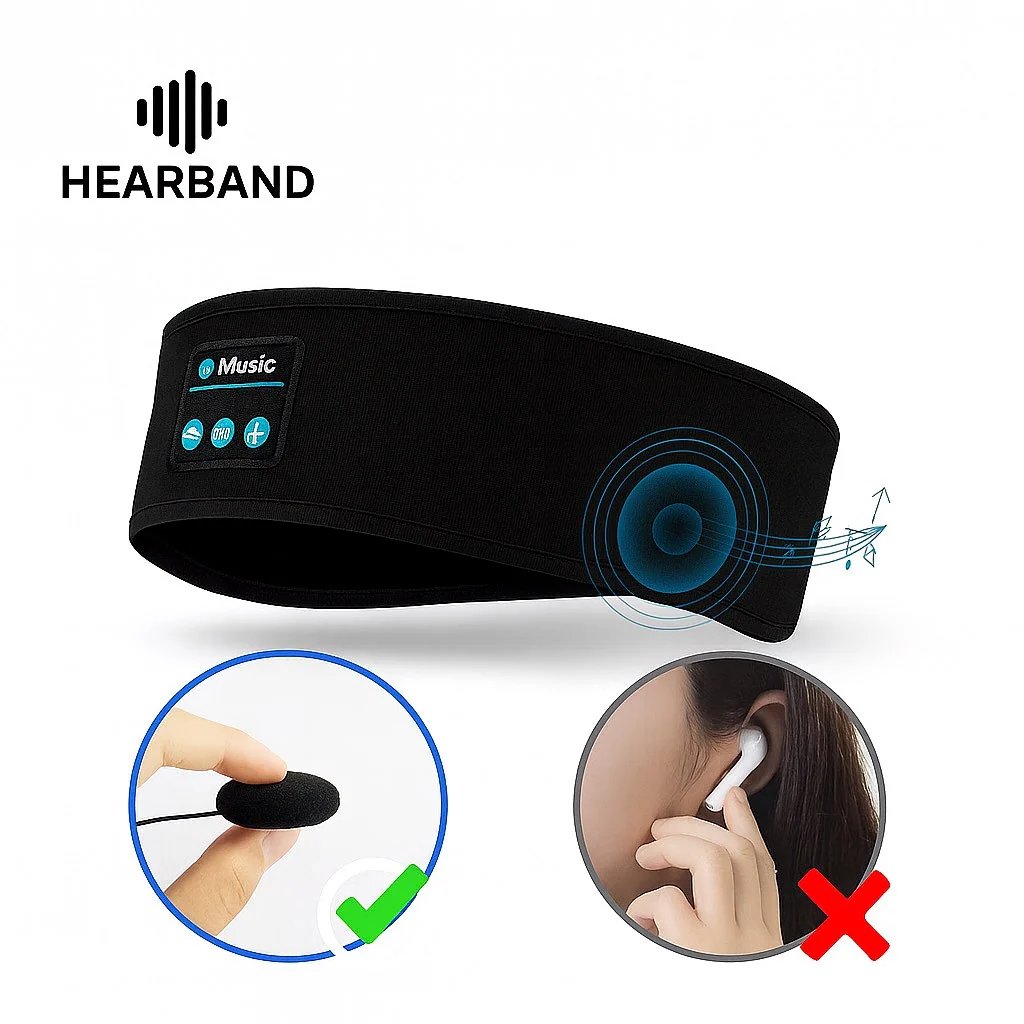 🎧2-in-1 Bluetooth Headband | Detachable & Washable