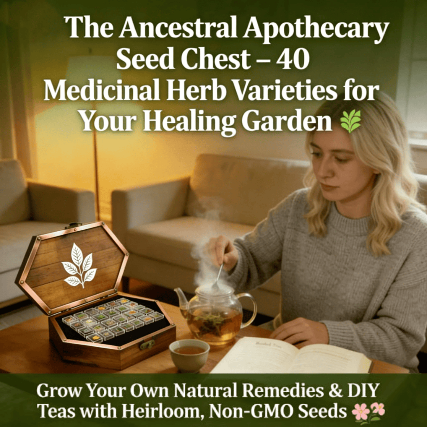 🌿The Ancestral Apothecary Seed Chest: 40 Varieties of Medicinal Herb Seeds 🌱
