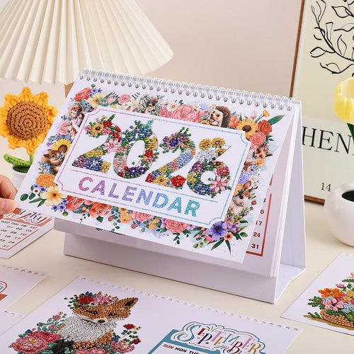 💎2026 DIY Diamond Painting Desk Calendar - Perfect for Craft Lovers 🗓️🎁