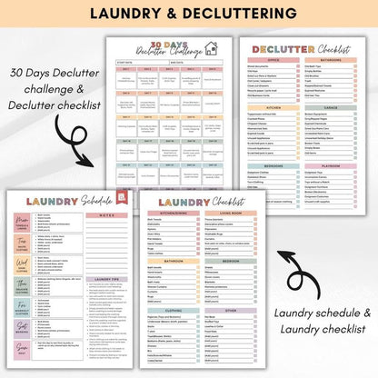 ⏰ADHD Cleaning & Organizing Toolkit - Chore Planner✔