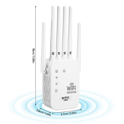 🔥LAST DAY 60% OFF🔥📶WiFi Extender 6-Antenna Strong Signal🚀⚡