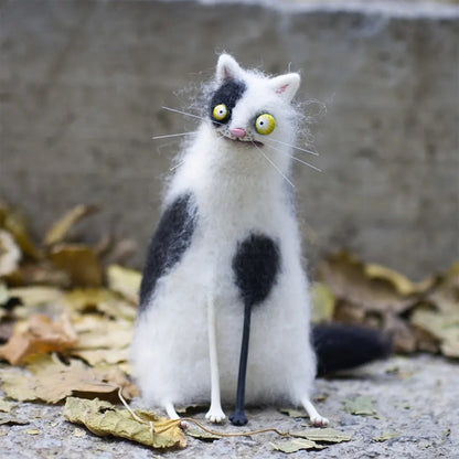 🔥Last Day: BUY 3 GET 1 FREE🎄🎁Wool Felt Familiars – Quirky Handmade Companions🐱