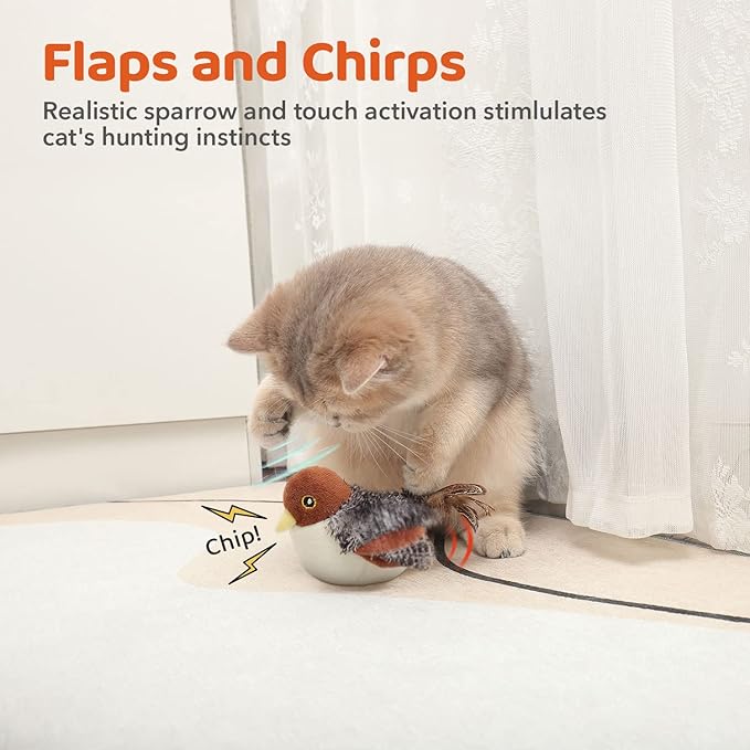 🎅Top Christmas Gift 2025 🎉Flapping Bird Cat Toy😻Cat's New Playmate